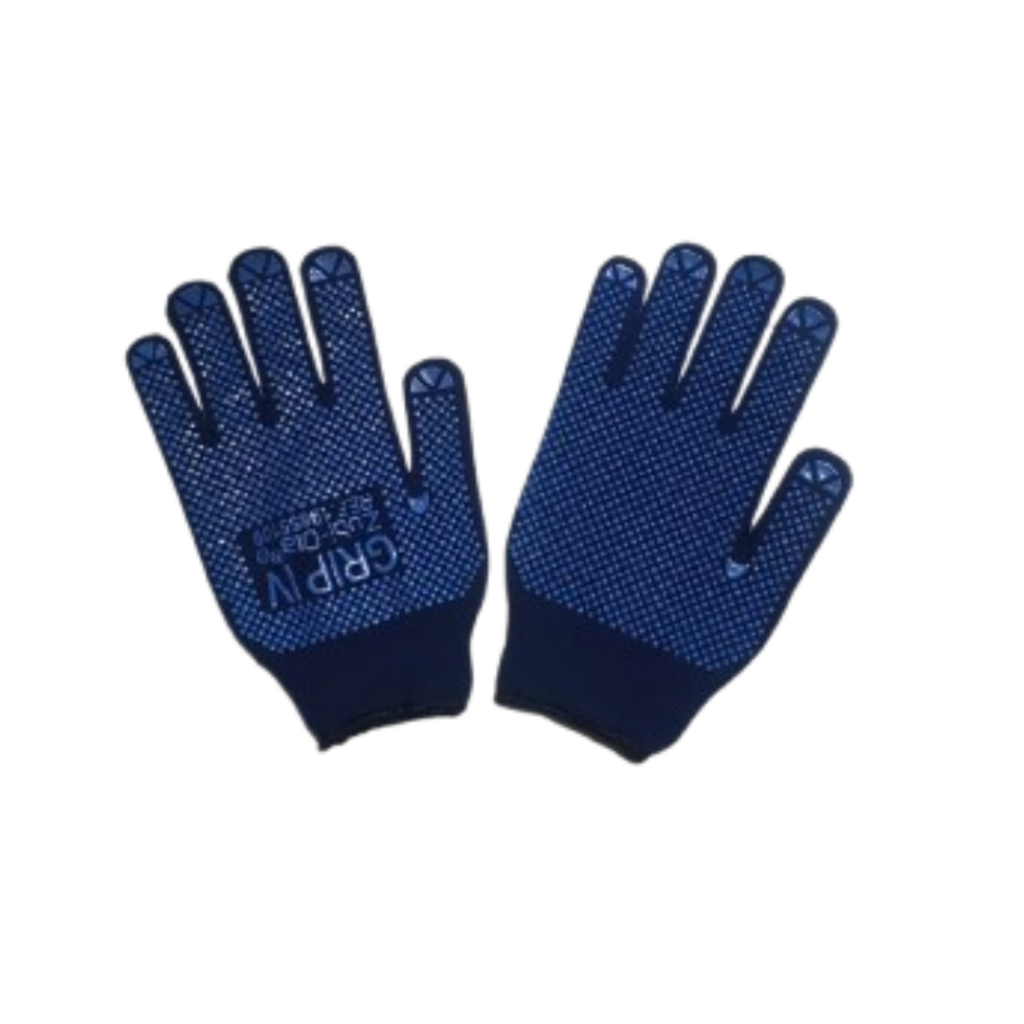 Guantes PVC azul puntos
