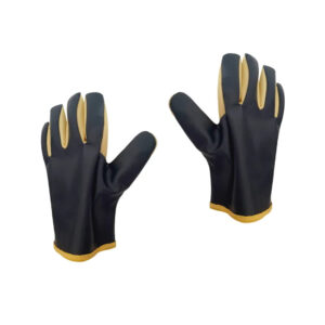 Guantes vaqueta sencillo combinado