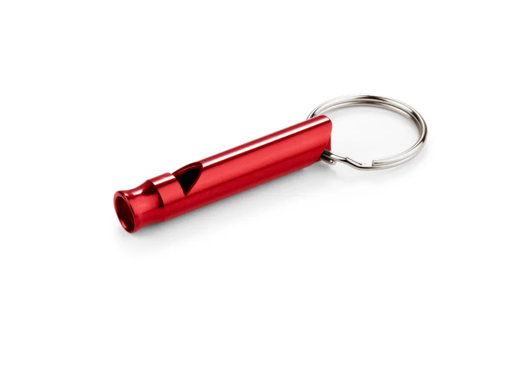 Silbato Metalico-rojo