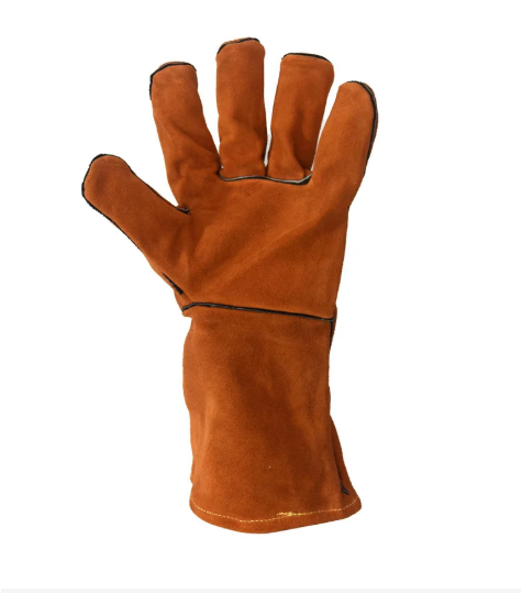 Guante Soldador Carnaza Naranja S/R STEELPRO - Imagen 2