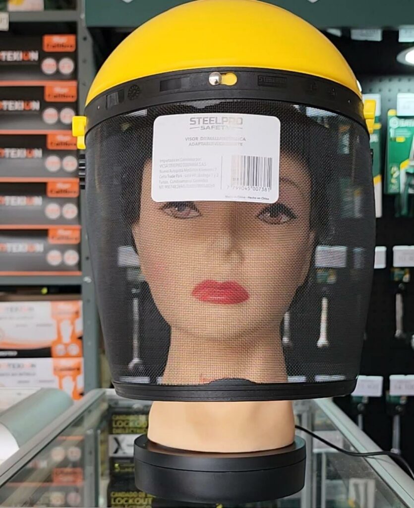 CARETA GUADAÑAR CON VISOR MALLA COMPLETA STEELPRO