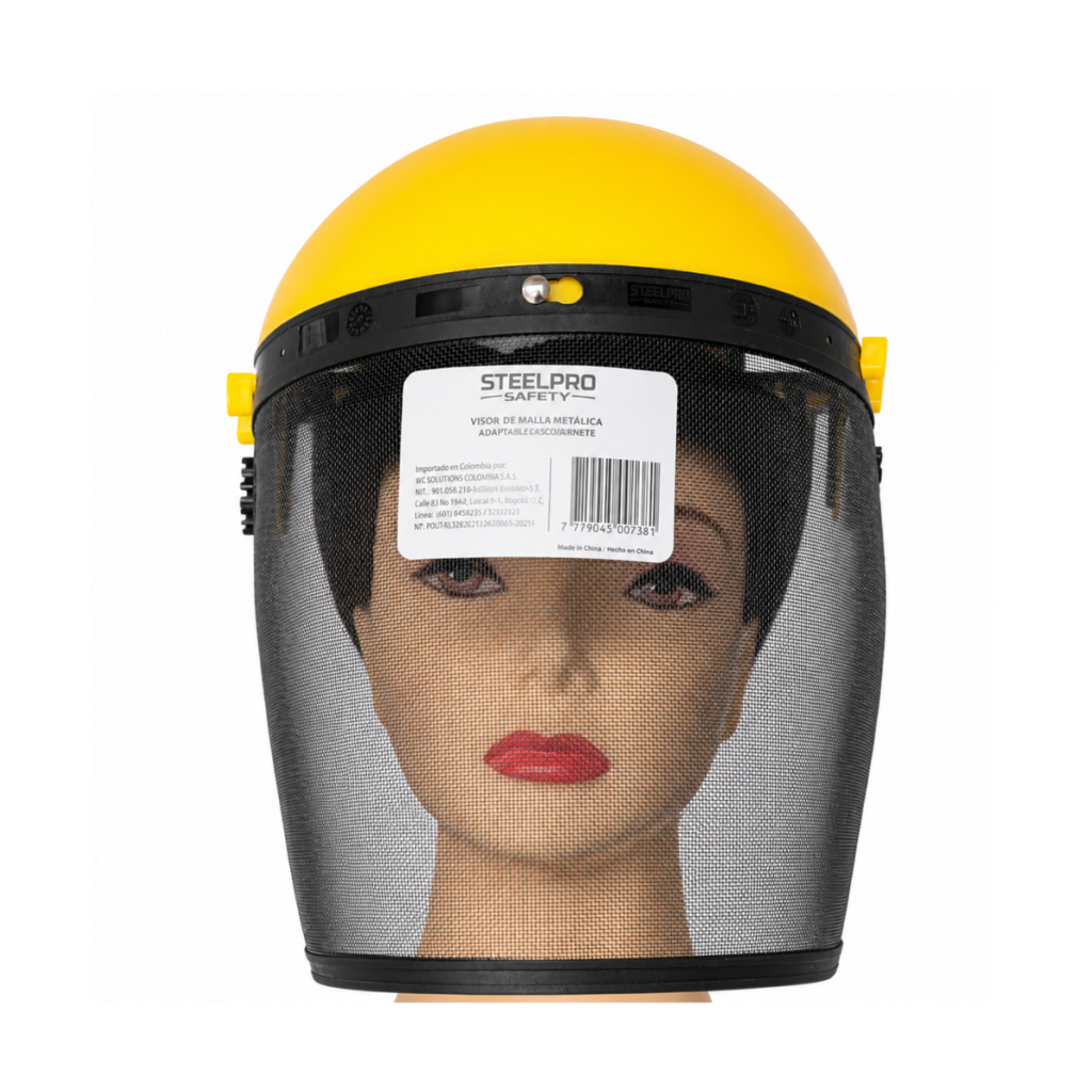 CARETA GUADAÑAR CON VISOR MALLA COMPLETA STEELPRO