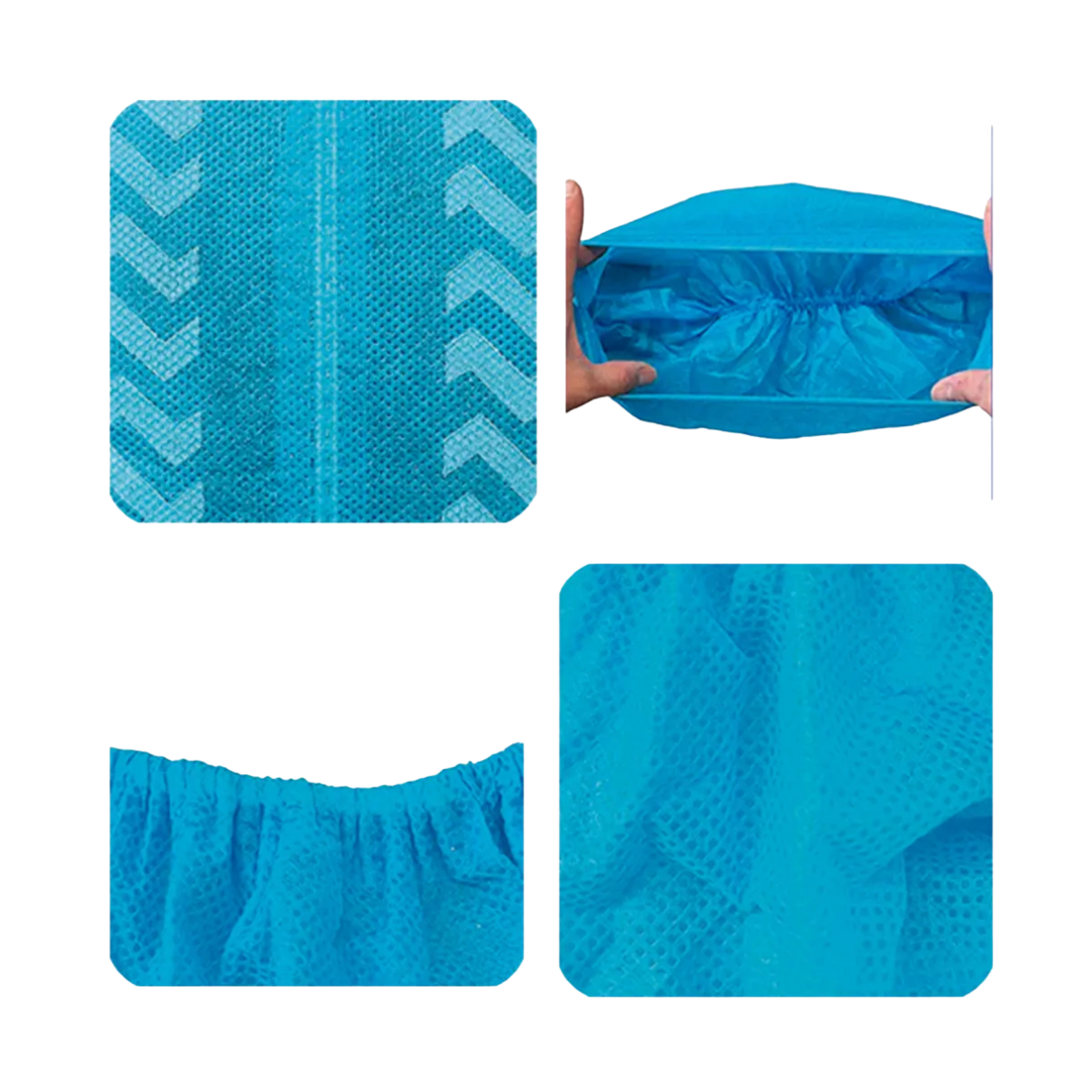 Polainas Antideslizantes Desechables Color Azul Marca Uka Int X 100 Und.(50 pares) - Imagen 3